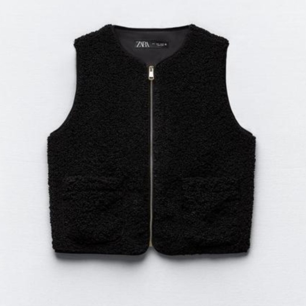 Zara Faux Sherpa Vest